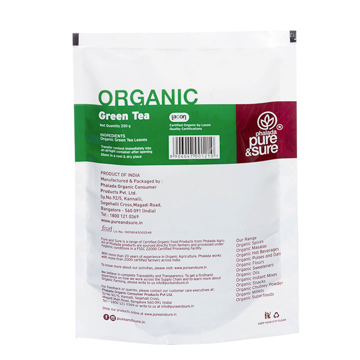 Organic Green Tea - 250 Gms - Phalada Pure & Sure