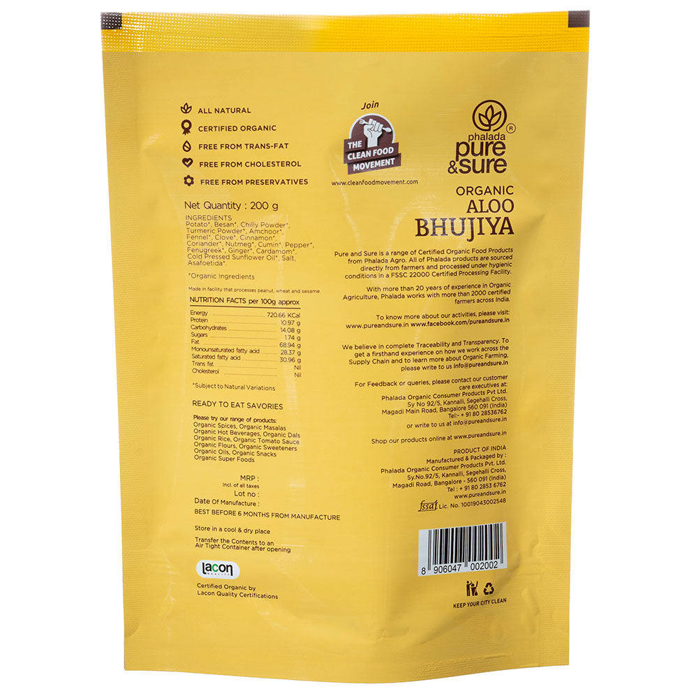 Organic Aloo Bhujia-200Gms - Phalada Pure & Sure