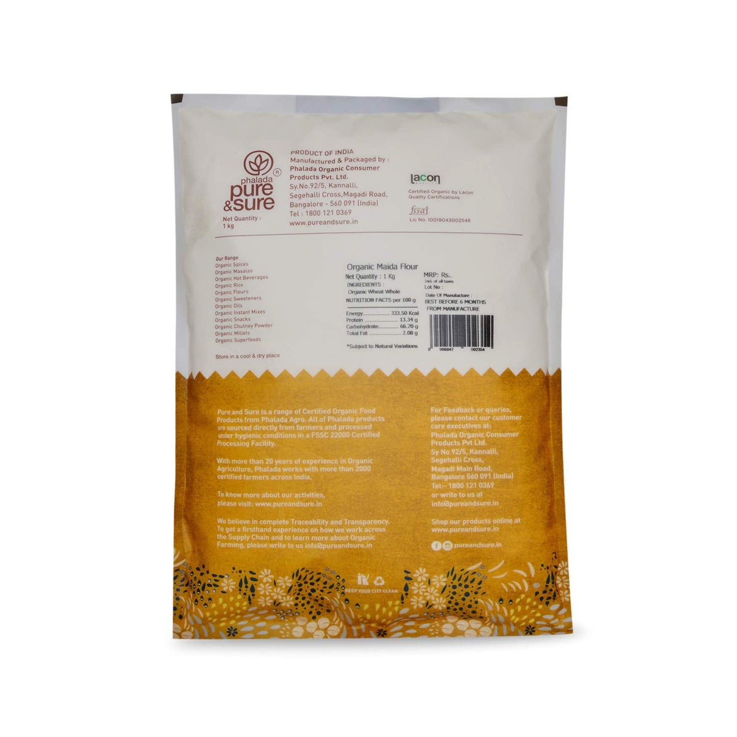 Organic Maida-1kg - Phalada Pure & Sure