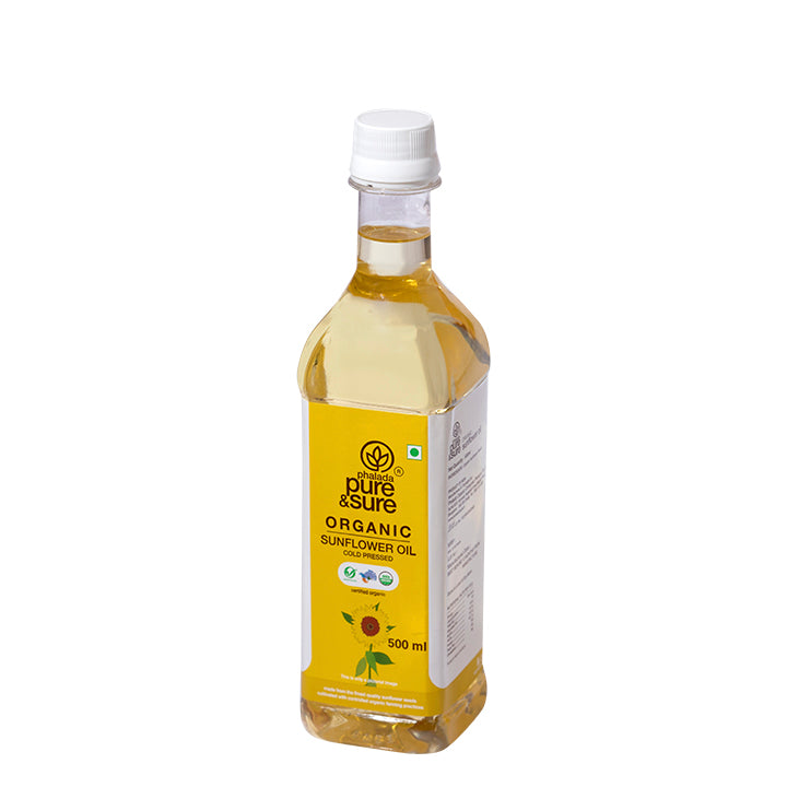 Organic Sunflower Oil - 500 ml - Phalada Pure & Sure