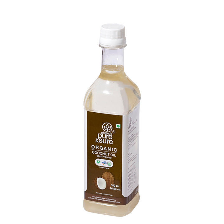 Organic Cold Pressed Coconut Oil - 500ml - Phalada Pure & Sure
