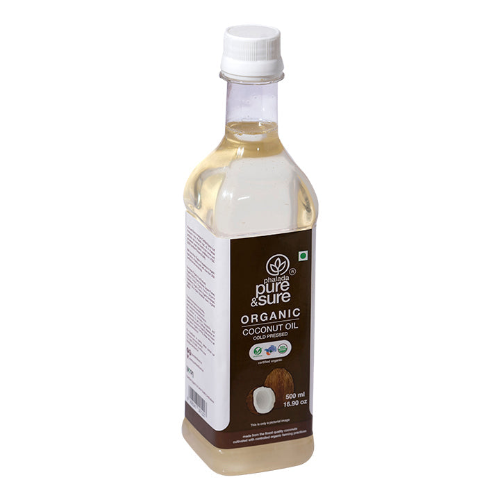 Organic Cold Pressed Coconut Oil - 500ml - Phalada Pure & Sure