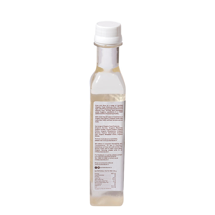 Organic Cold Pressed Coconut Oil - 250ml - Phalada Pure & Sure