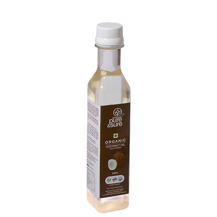 Organic Cold Pressed Coconut Oil - 250ml - Phalada Pure & Sure