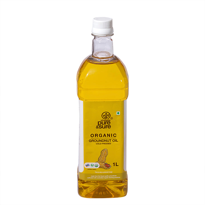 Organic Groundnut Oil - 1 Ltr. - Phalada Pure & Sure