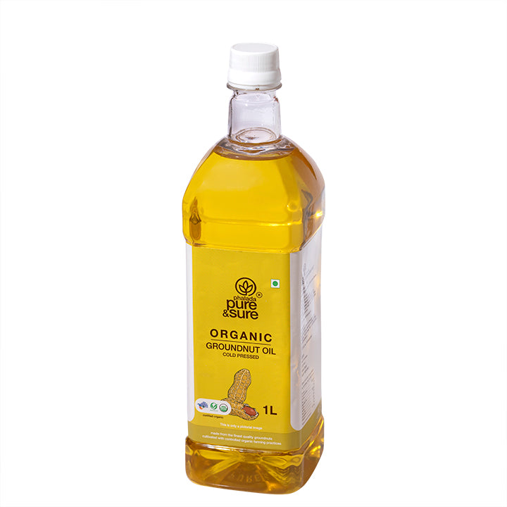 Organic Groundnut Oil - 1 Ltr. - Phalada Pure & Sure