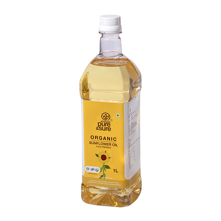 Organic Sun Flower Oil-1ltr - Phalada Pure & Sure