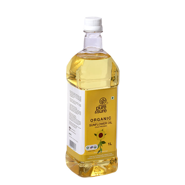 Organic Sun Flower Oil-1ltr - Phalada Pure & Sure