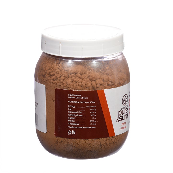 Organic Cocoa Powder - 200gm - Phalada Pure & Sure