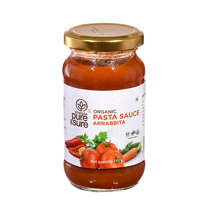 Organic Pasta Sauce Arrabbiata - 190Gm - Phalada Pure & Sure