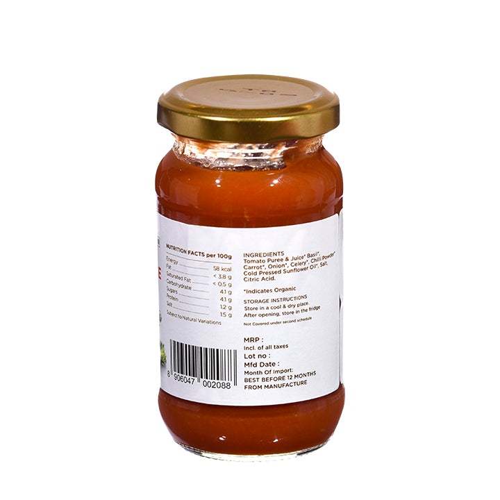 Organic Pasta Sauce Arrabbiata - 190Gm - Phalada Pure & Sure