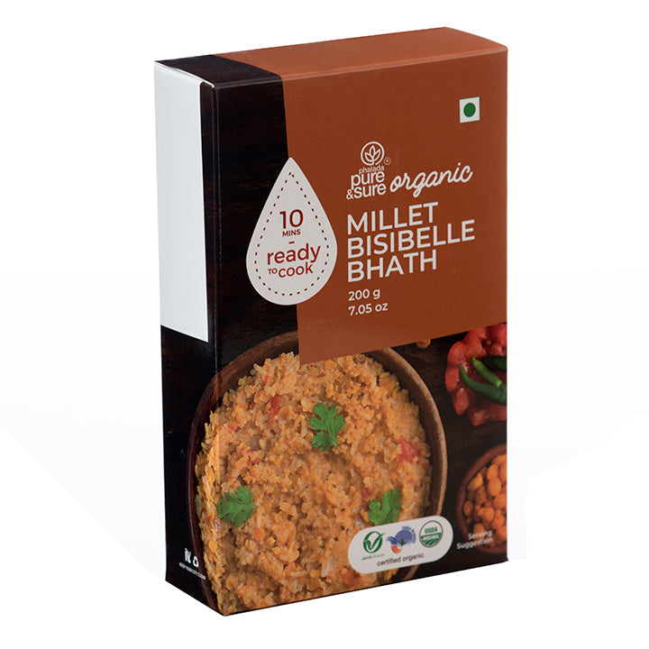 Organic Millet Bisi Bele Bath-200Gms - Phalada Pure & Sure