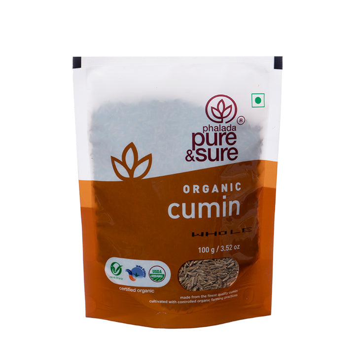 Organic Cumin Whole-100Gms - Phalada Pure & Sure