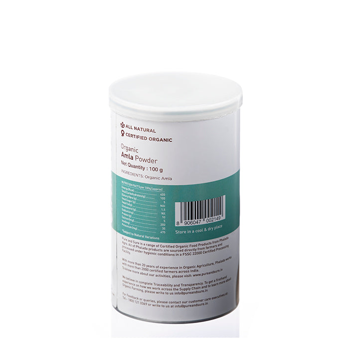 Organic Amla Powder-100Gms - Phalada Pure & Sure