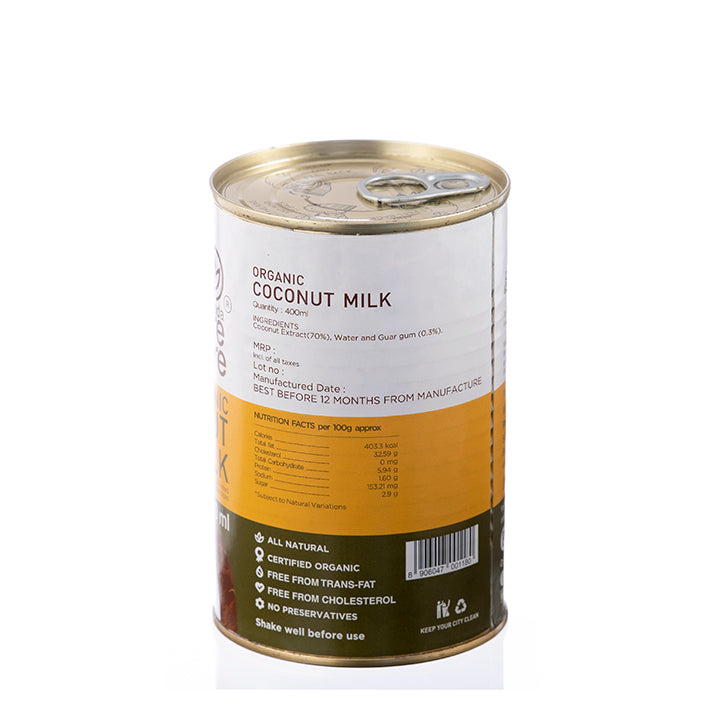 Organic Coconut Milk 400 ML - Phalada Pure & Sure