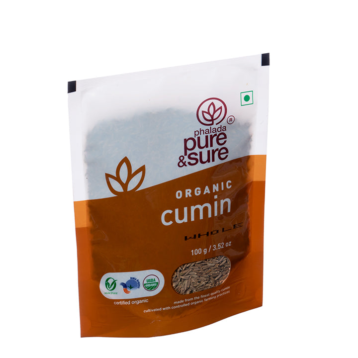 Organic Cumin Whole-100Gms - Phalada Pure & Sure