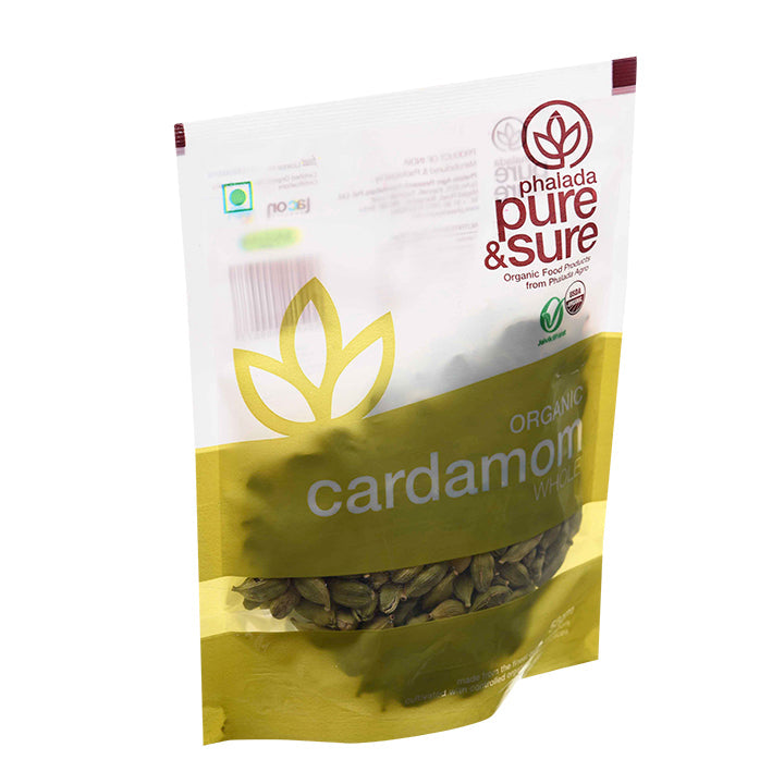 Organic Cardamom Whole-50Gms - Phalada Pure & Sure