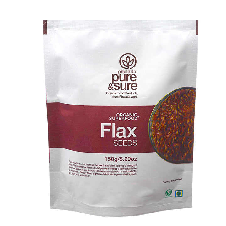 Organic Flax Seeds-150Gms - Phalada Pure & Sure
