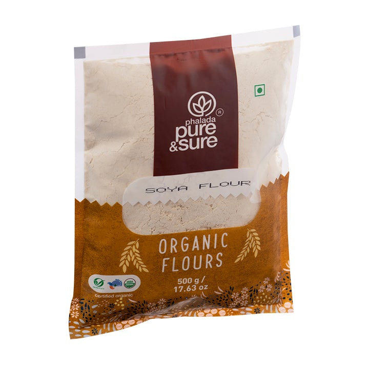 Organic Soya Flour-500Gms - Phalada Pure & Sure