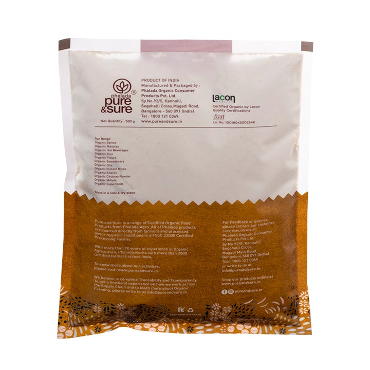 Organic Soya Flour-500Gms - Phalada Pure & Sure
