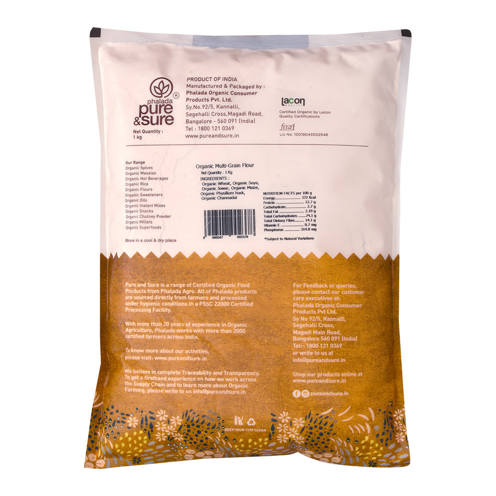 Organic Multigrain Flour – 1kg - Phalada Pure & Sure