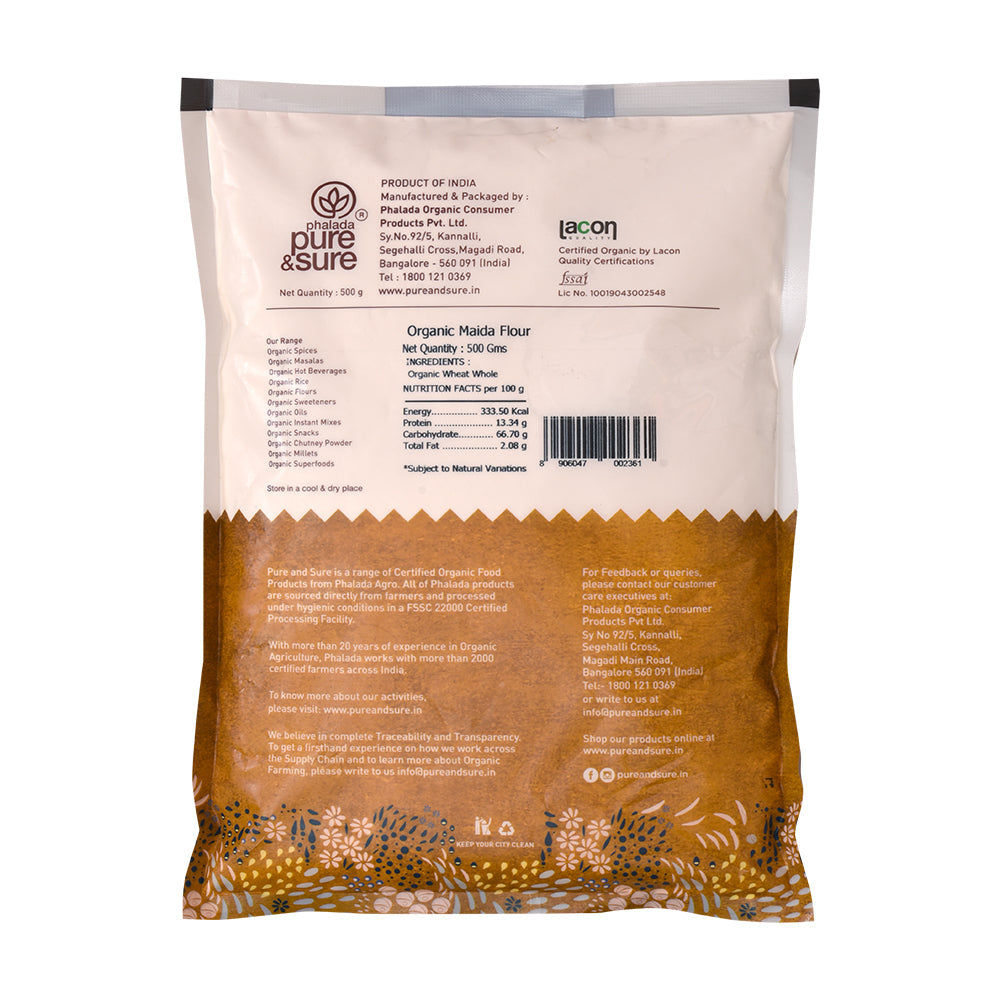 Organic Maida-500Gms - Phalada Pure & Sure
