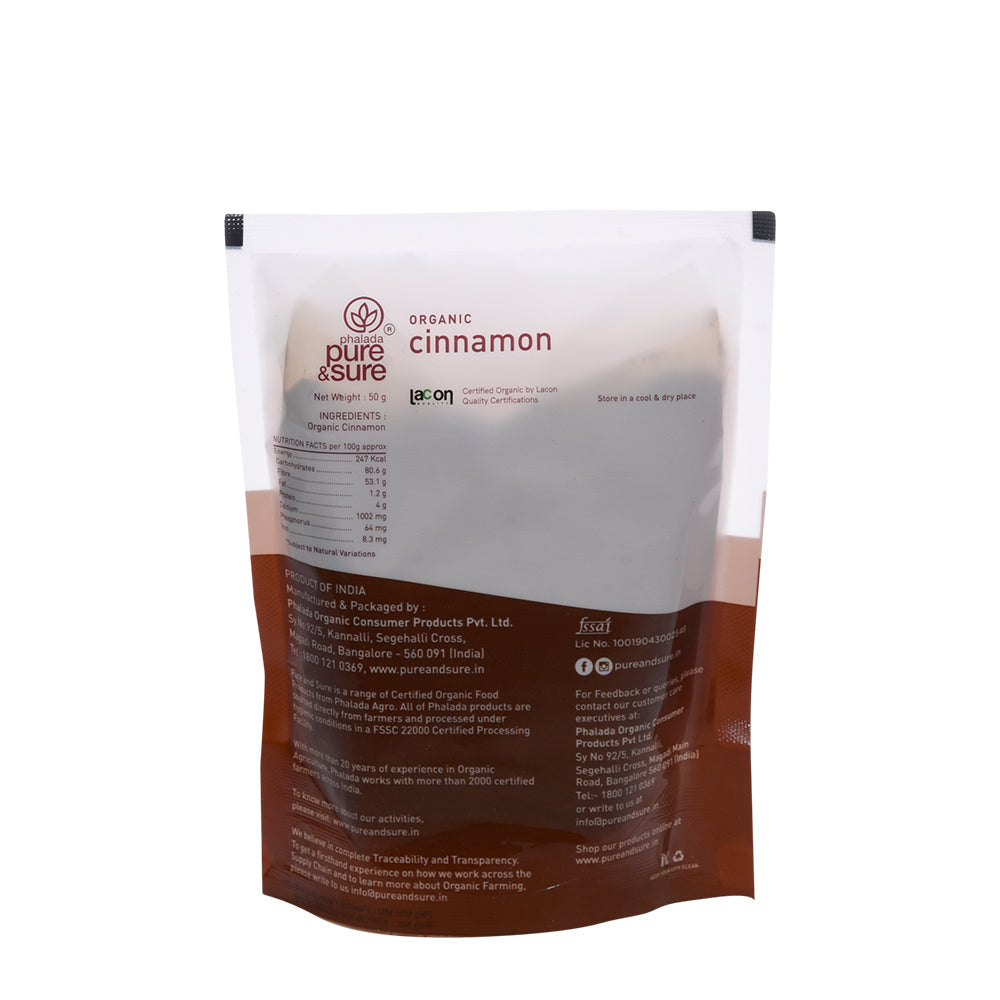 Organic Cinnamon Powder-50gm - Phalada Pure & Sure