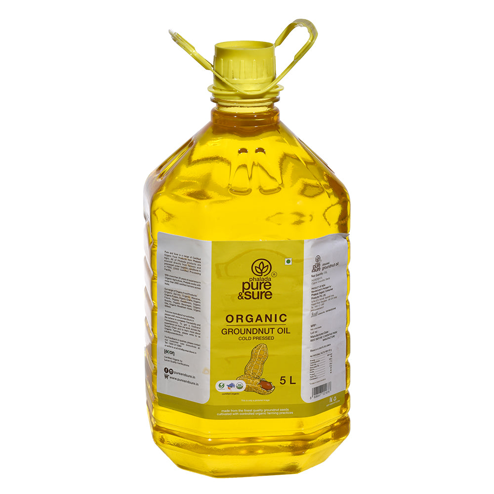 ORGANIC GROUNDNUT OIL - 5 LTR. - Phalada Pure & Sure