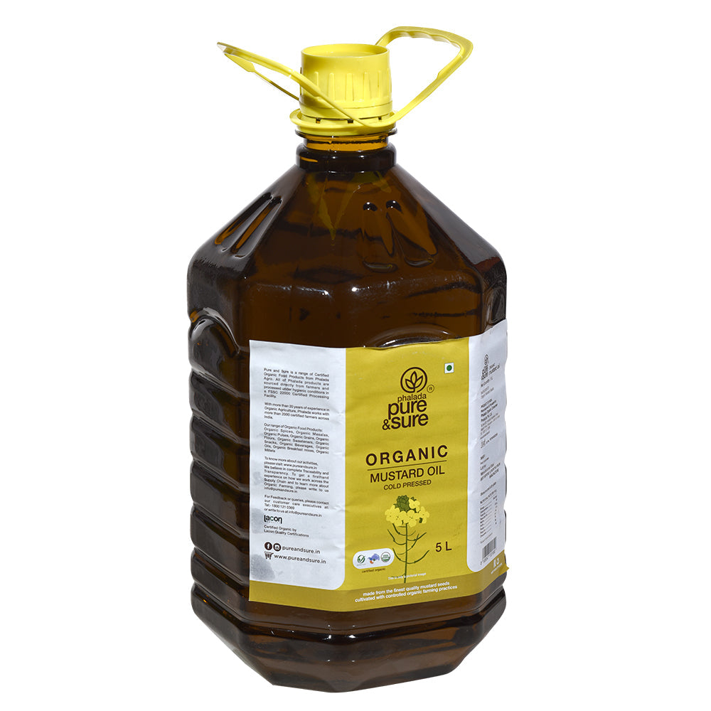 Organic Mustard Oil - 5 LTR - Phalada Pure & Sure