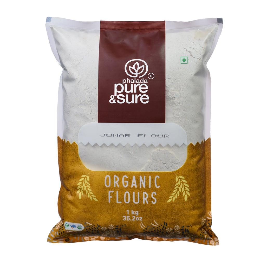 Organic Jowar Flour-1kg - Phalada Pure & Sure