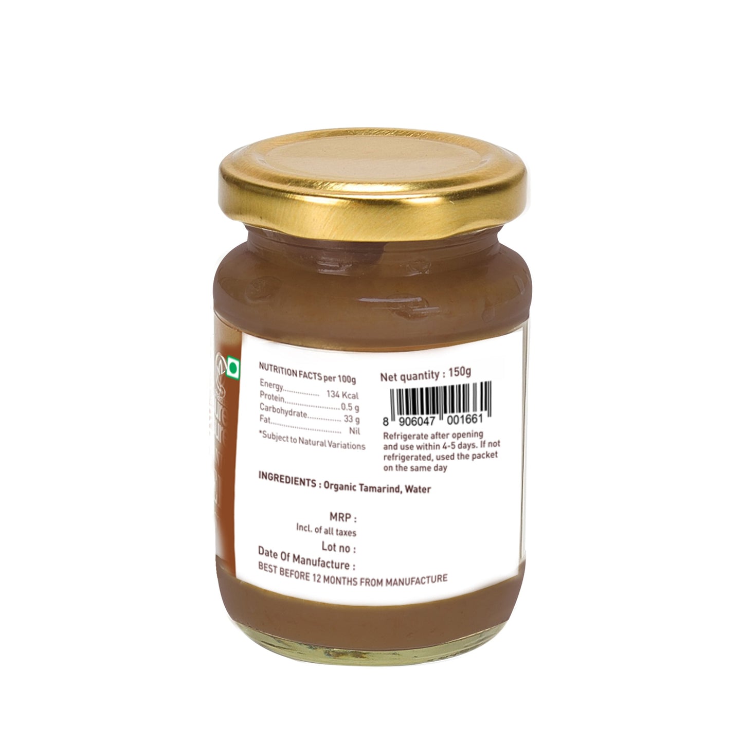 Organic Tamarind Paste-150Gm - Phalada Pure & Sure