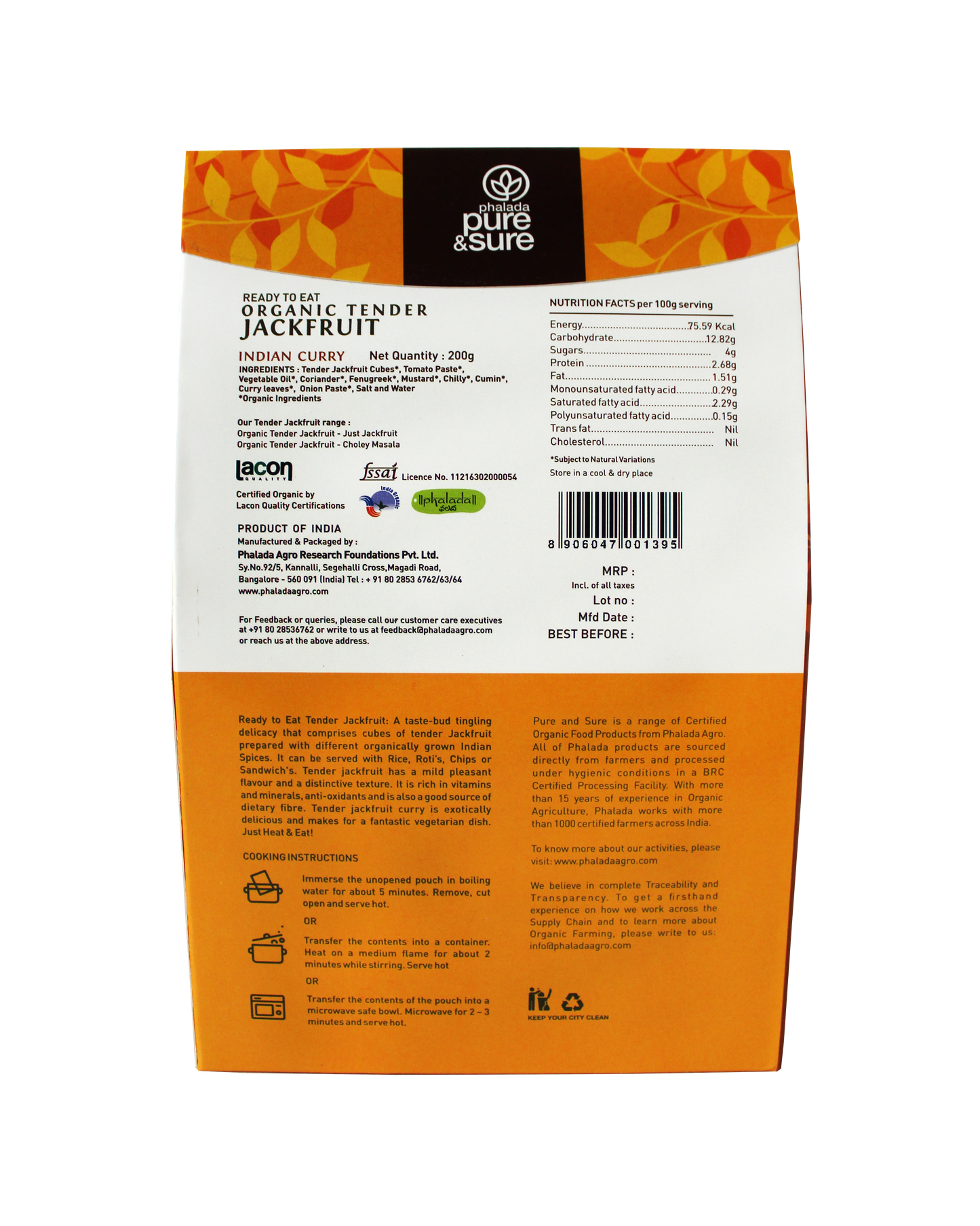 Organic Tender Jackfruit - Indian Curry 200Gms - Phalada Pure & Sure