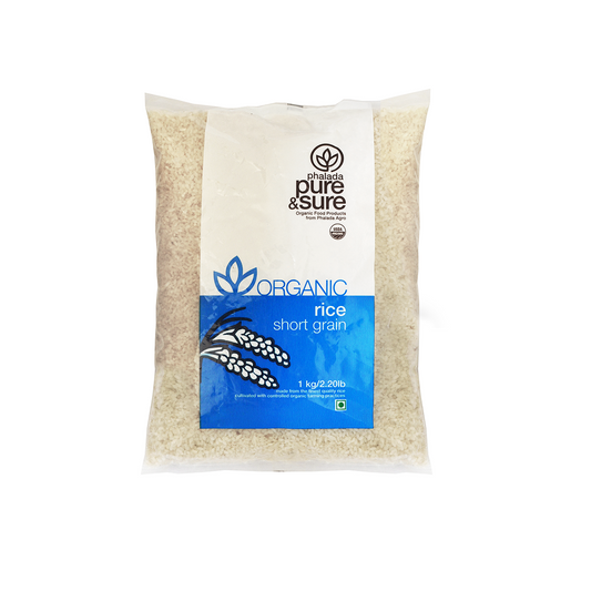 Organic Short Grain/Pulav Rice-1kg - Phalada Pure & Sure