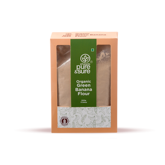 Organic Gluten-Free Green Banana flour - Phalada Pure & Sure