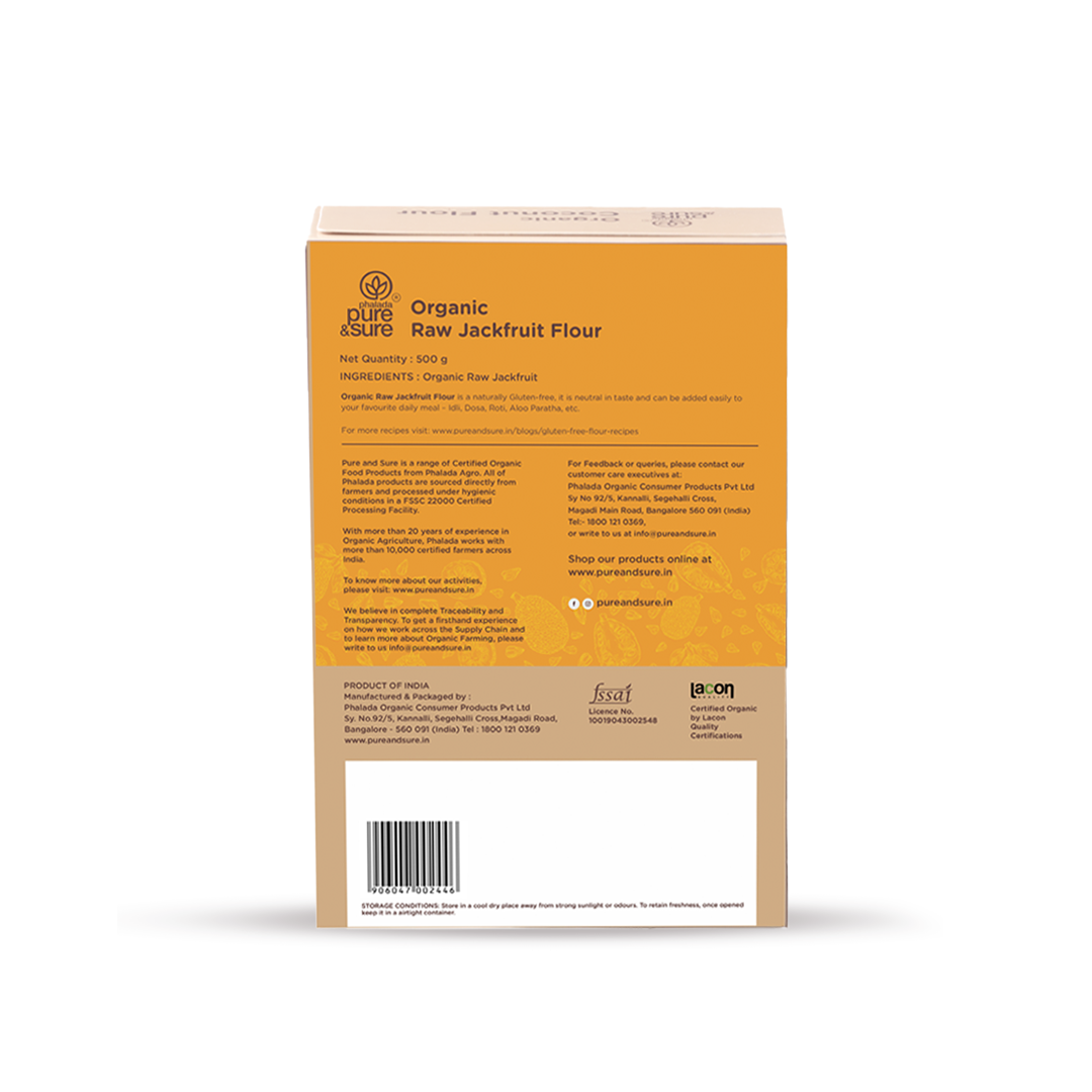 Organic Gluten-Free Raw Jackfruit Flour - Phalada Pure & Sure