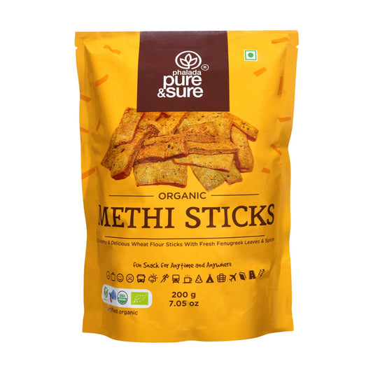 Organic Methi Sticks-200Gms - Phalada Pure & Sure