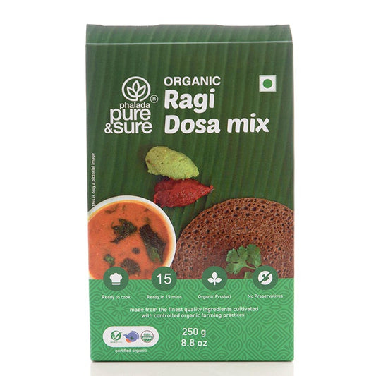 Organic Ragi Dosa MIX-250Gms - Phalada Pure & Sure
