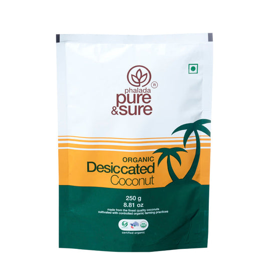 Organic Desiccated Coconut Powder-250Gms - Phalada Pure & Sure