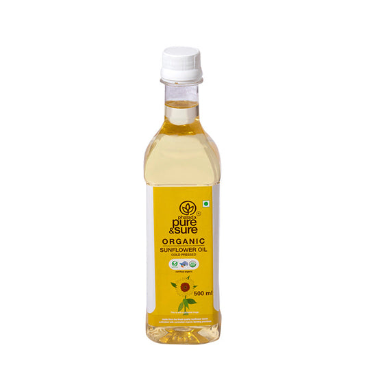 Organic Sunflower Oil - 500 ml - Phalada Pure & Sure