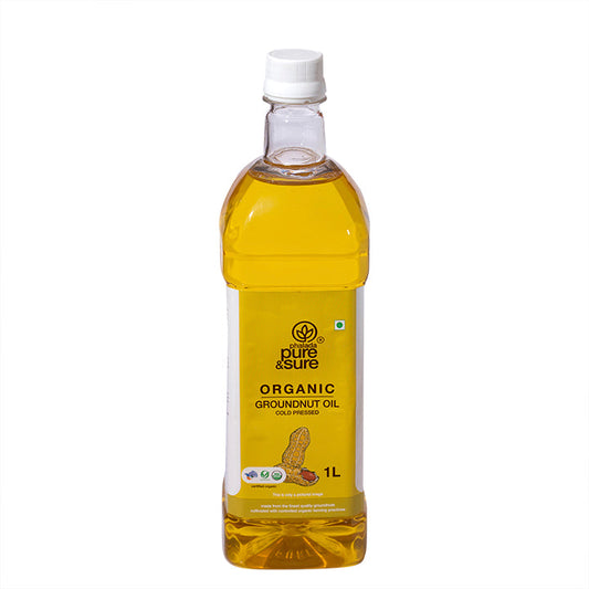 Organic Groundnut Oil - 1 Ltr. - Phalada Pure & Sure
