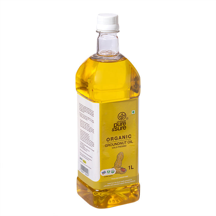 Organic Groundnut Oil - 1 Ltr. - Phalada Pure & Sure