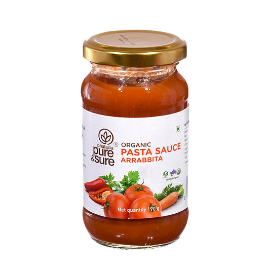 Organic Pasta Sauce Arrabbiata - 190Gm - Phalada Pure & Sure