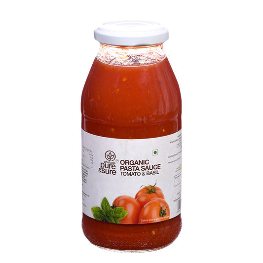 Organic Pasta Sauce Tomato & Basil - 190Gm - Phalada Pure & Sure