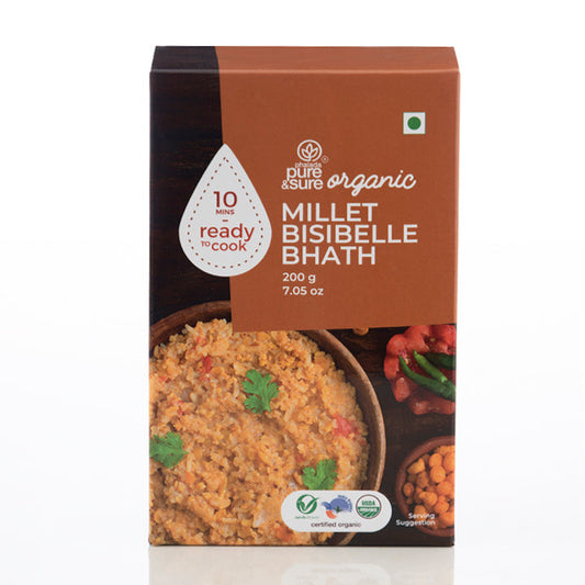Organic Millet Bisi Bele Bath-200Gms - Phalada Pure & Sure