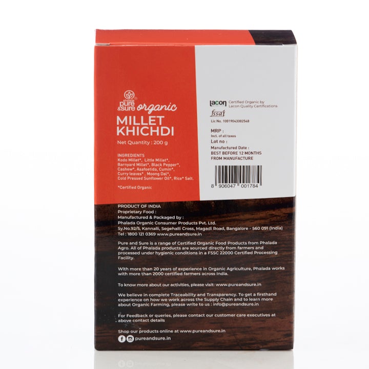 Organic Millet Khichdi-200Grs - Phalada Pure & Sure