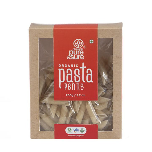 Organic Pasta Penne-200Gms - Phalada Pure & Sure
