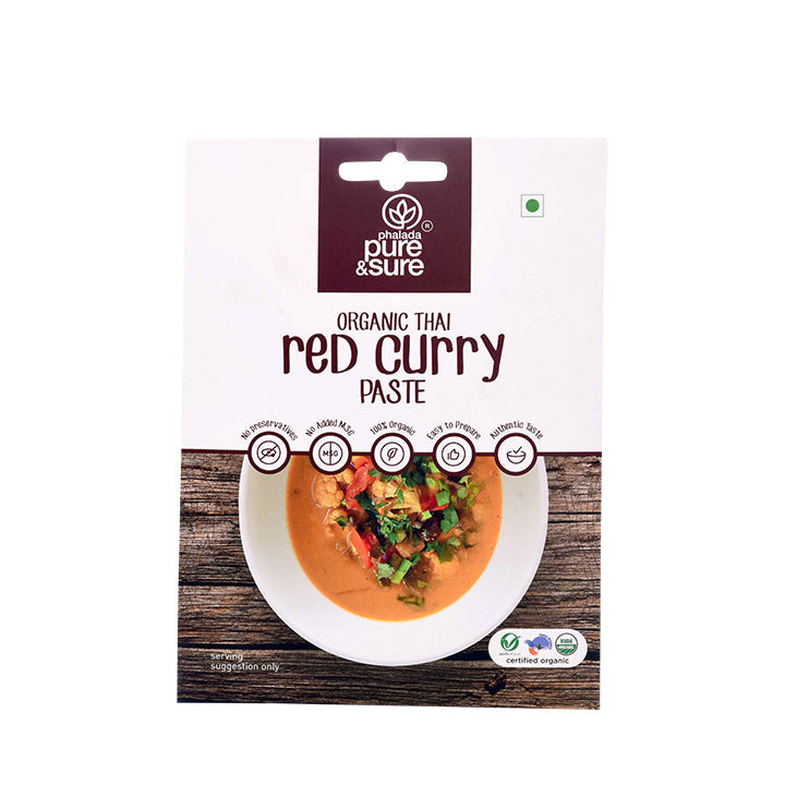 Organic Red Curry Paste-50Gms - Phalada Pure & Sure