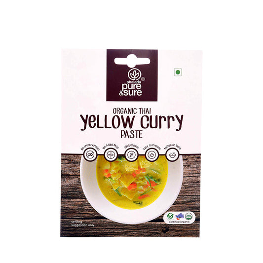 Organic Yellow Curry Paste-50Gms - Phalada Pure & Sure