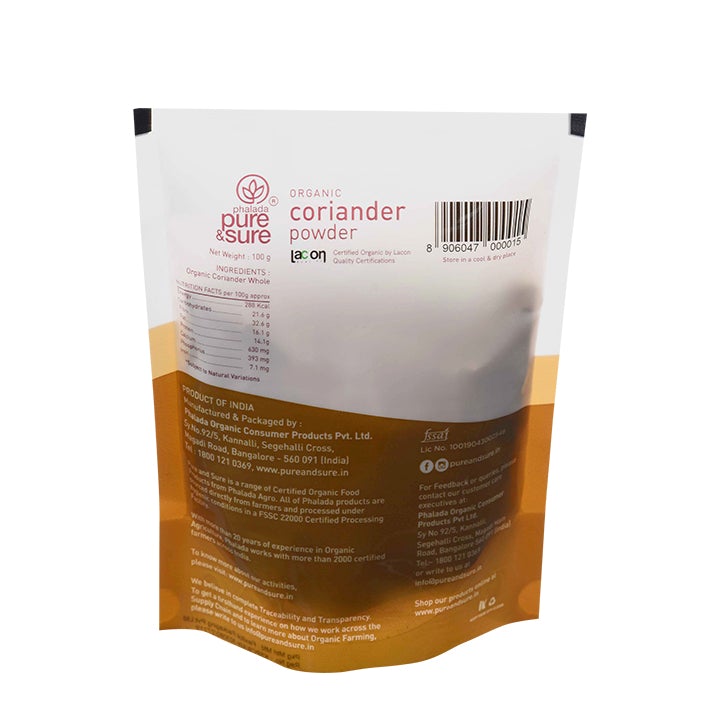 Organic Coriander Powder - Phalada Pure & Sure