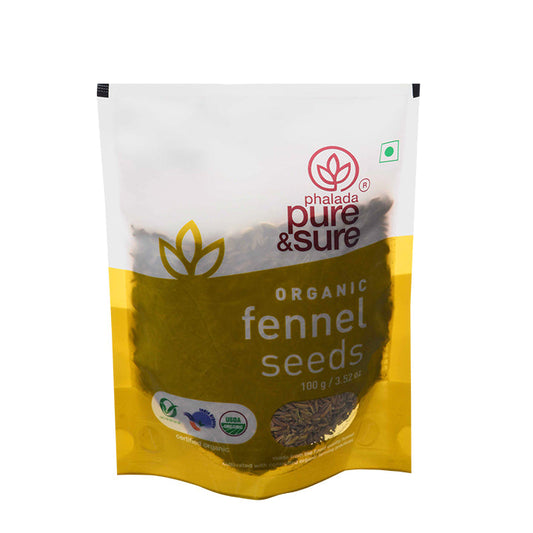 Organic Fennel Seeds-100Gms - Phalada Pure & Sure